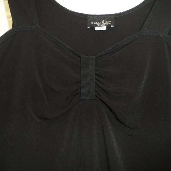 Bellissima Black sleeveless  tank top- size M - Picture 2 of 8
